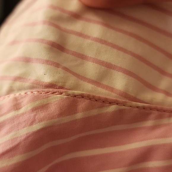 Tommy Hilfiger pink striped button down vintage 90's top size 12 - Picture 11 of 11
